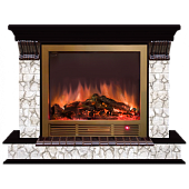 Каминокомплект Glenrich Панорама Карелия Sharm 33 (венге)+Sharm 33 BR