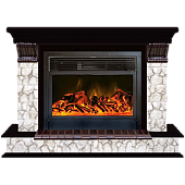 Каминокомплект Glenrich Панорама Карелия 28 (венге)+Newflame