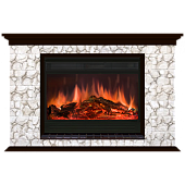 Каминокомплект Glenrich Пафос Карелия 33 (венге)+Premier S33