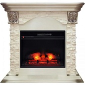 Каминокомплект Real Flame Dublin Lux (белый дуб с патиной)+Eridan 24