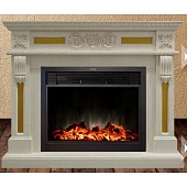 Каминокомплект Real Flame Corsica 26 (белый дуб)+Moonblaze Lux BL S