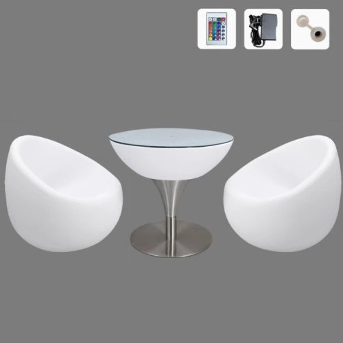 Комплект светящейся мебели Стол+2 стула V7