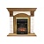 Каминокомплект Royal Flame Dublin угловой арочный скальный белый (дуб)+Majestic FX Brass