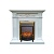 Каминокомплект Royal Flame Verona (белый дуб)+Fobos FX Brass