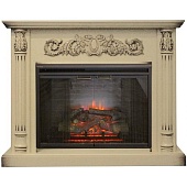 Каминокомплект Real Flame Salford 33 (белый дуб)+Leeds 33 DDW
