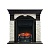 Каминокомплект Royal Flame Dublin арочный сланец белый (темный дуб)+Fobos FX Black