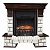 Каминокомплект Royal Flame Pierre Luxe (темный дуб)+Fobos FX Black