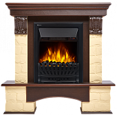 Каминокомплект Electrolux Forte Classic песчаник бежевый (темный дуб)+EFP/P-1020LS