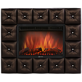 Каминокомплект Electrolux Crystal 30 темная экокожа (бронза)+EFP/P-3020LS