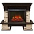 Каминокомплект Real Flame Rockfield (темный орех)+Evrika 25,5