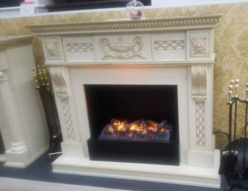 Каминокомплект Real Flame Corsica (белый дуб)+3D Cassette 630 в Сочи