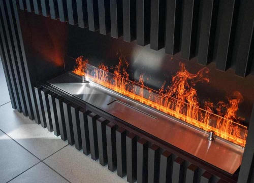 Электроочаг Schönes Feuer 3D FireLine 1000 со стальной крышкой в Сочи
