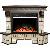 Каминокомплект Real Flame Stone New Corner 26 (античный дуб)+Moonblaze Lux S BR