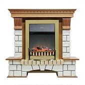 Каминокомплект Dimplex Pierre Luxe белый (дуб)+Lydon Brass