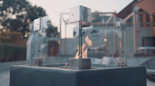 Газовый камин Square Grey