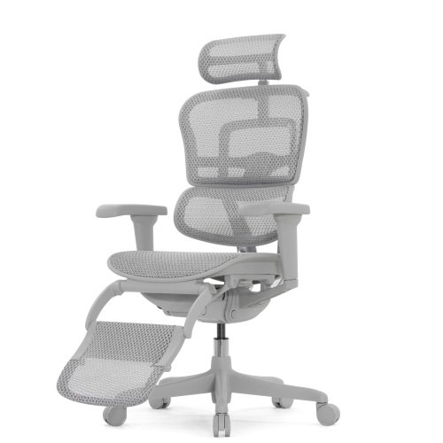 Ортопедическое кресло Falto Ergohuman 2 Ultra Footrest Серое