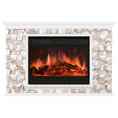 Каминокомплект Glenrich Пафос Арбат 33 (белый)+Premier S33