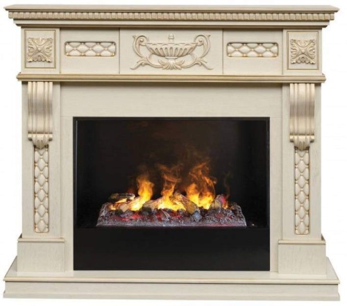 Каминокомплект Real Flame Corsica (белый дуб)+3D Cassette 630 в Сочи