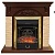 Каминокомплект Royal Flame Bern крупный сланец (темный дуб)+Majestic FX Brass