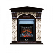Каминокомплект Glenrich Арочный Карелия угловой (венге)+Majestic Black
