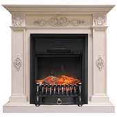 Каминокомплект Royal Flame Derby (белый дуб)+Fobos FX Black