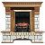 Каминокомплект Royal Flame Pierre Luxe (дуб)+Fobos FX Brass