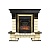 Каминокомплект Royal Flame Pierre Luxe шампань (темный дуб)+Majestic FX Brass